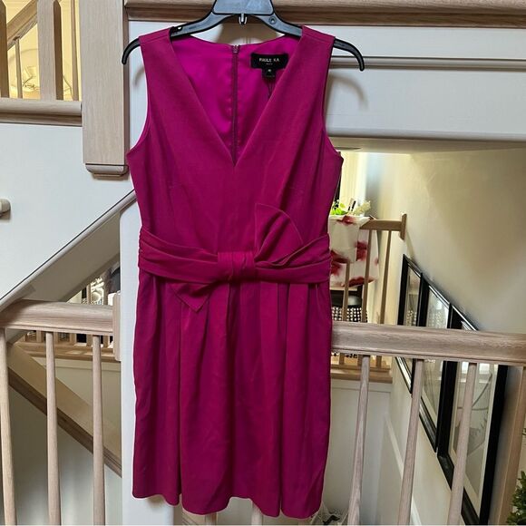 PAULE KA Fuschia Pink Ottoman Stretch Dress 8 NWT - Picture 6 of 15